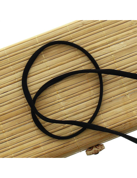 5 mm Lycra Spaghetti Cord - Black