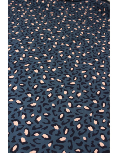Bagheera Blue Viscose Fabric - Églantine & Zoé