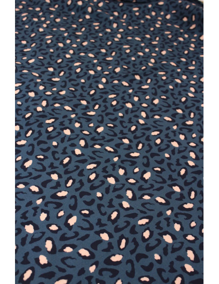 Bagheera Blue Viscose Fabric - Églantine & Zoé
