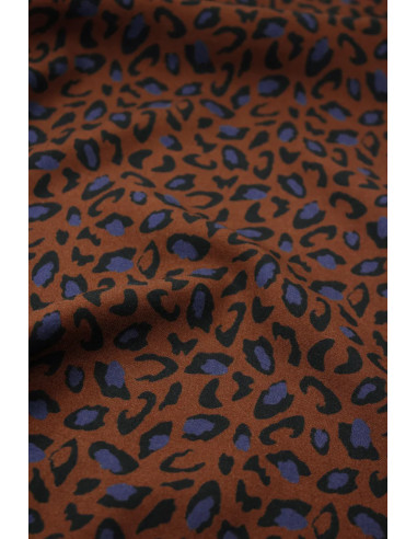 Bagheera Chocolate Viscose Fabric - Églantine & Zoé