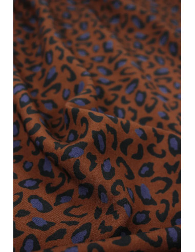 Bagheera Chocolate Viscose Fabric - Églantine & Zoé