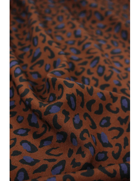 Bagheera Chocolate Viscose Fabric - Églantine & Zoé