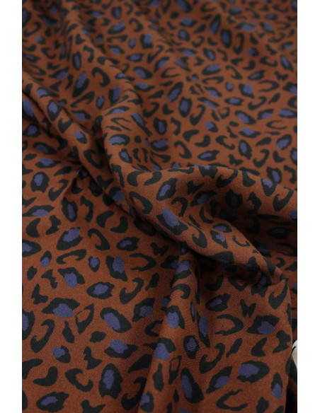 Bagheera Chocolate Viscose Fabric - Églantine & Zoé