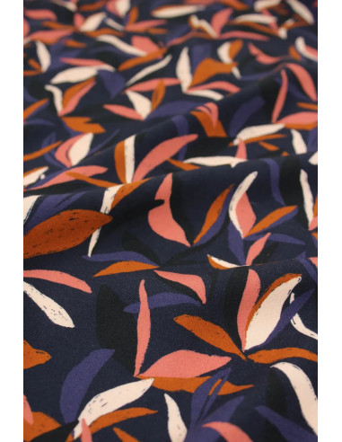 Ink Blue Mowgli Viscose Fabric - Églantine & Zoé