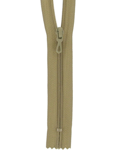 Nylon zipper - Medium beige