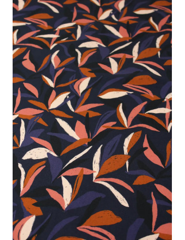 Ink Blue Mowgli Viscose Fabric - Églantine & Zoé