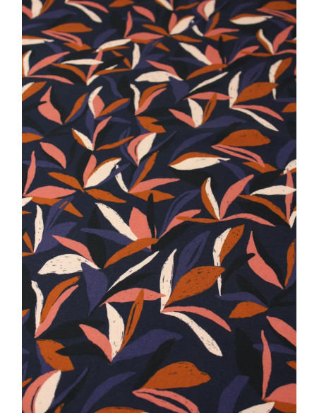 Ink Blue Mowgli Viscose Fabric - Églantine & Zoé
