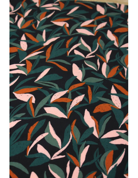 Mowgli Green Viscose Fabric - Églantine & Zoé
