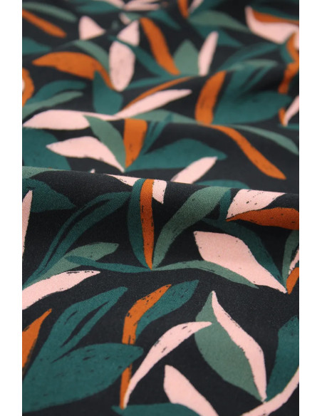 Mowgli Green Viscose Fabric - Églantine & Zoé