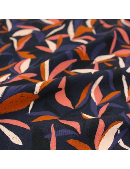 Ink Blue Mowgli Viscose Fabric - Églantine & Zoé
