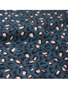 Bagheera Blue Viscose Fabric - Églantine & Zoé