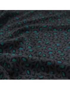 Bagheera Anthracite Viscose Fabric - Églantine & Zoé