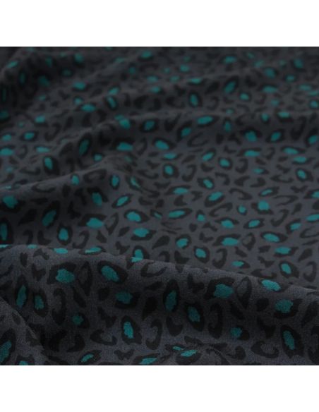 Bagheera Anthracite Viscose Fabric - Églantine & Zoé