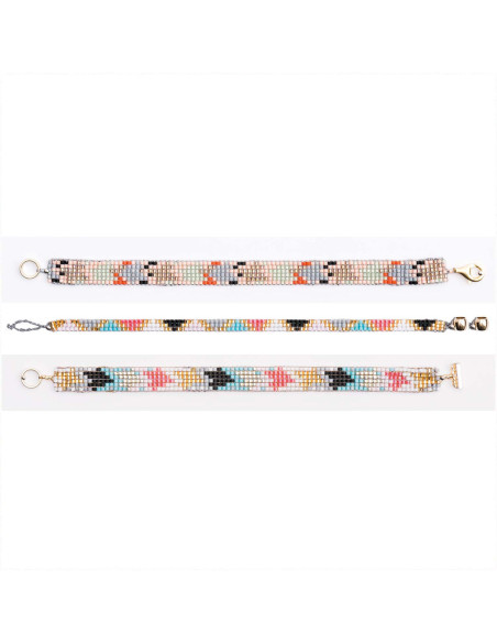 Black metal bead loom