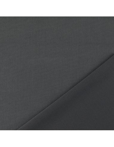 Scuba fabric with peach skin effect - Dark gray