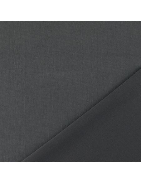 Scuba fabric with peach skin effect - Dark gray