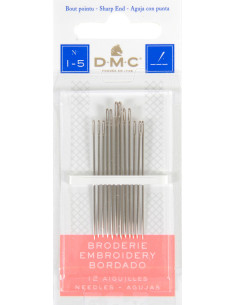 DMC embroidery needles No. 1-5