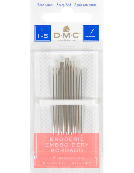 DMC embroidery needles No. 1-5
