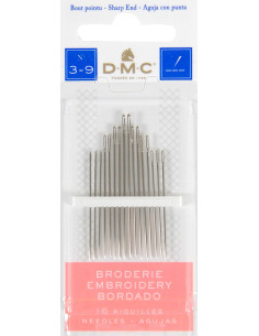 DMC embroidery needles No. 3-9