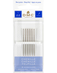 DMC chenille embroidery needles No. 22