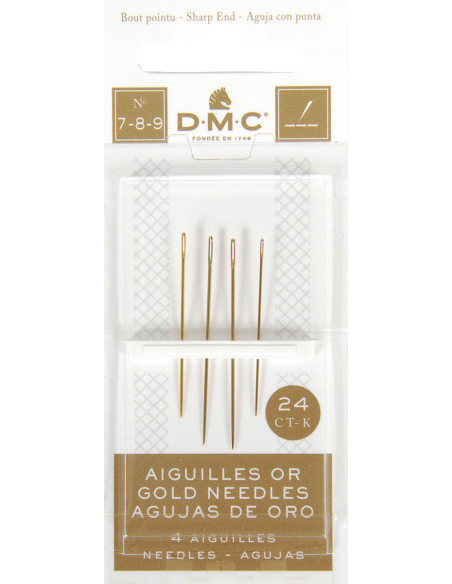 DMC Gold Embroidery Needles No. 7-8-9