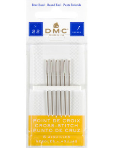 DMC cross-stitch needles No. 22