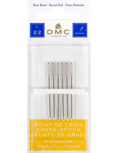 DMC cross-stitch needles No. 22