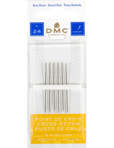 DMC cross-stitch needles No. 24