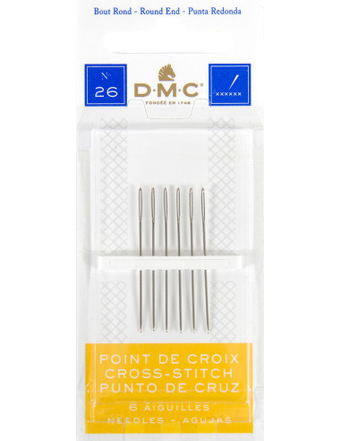 DMC cross-stitch needles No. 26