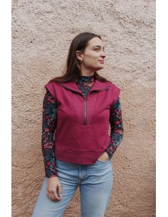 Sleeveless Sweater Pattern - Fika - Lise Tailor