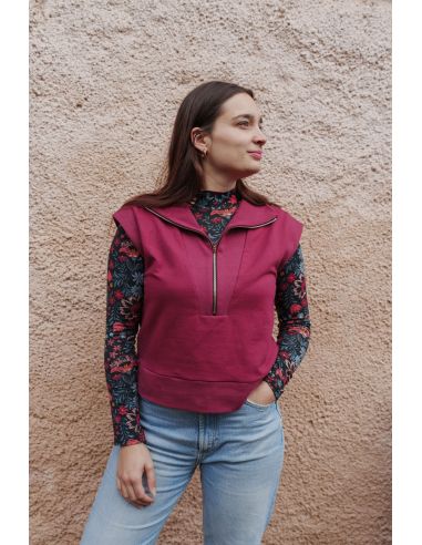 Sleeveless Sweater Pattern - Fika - Lise Tailor