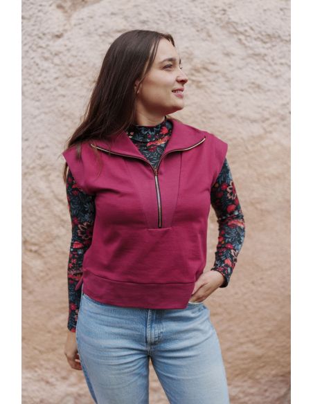 Sleeveless Sweater Pattern - Fika - Lise Tailor