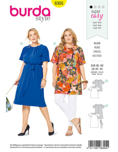 Dress pattern - Burda 6305