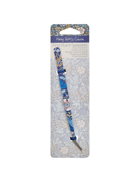 15 cm embroidery tweezers for serger - Blue flowers collection