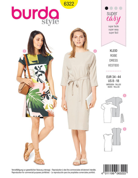 Dress pattern - Burda 6322