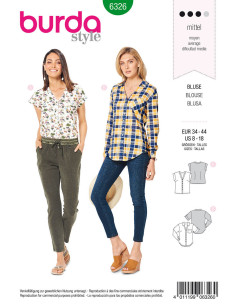 Blouse pattern - Burda 6326