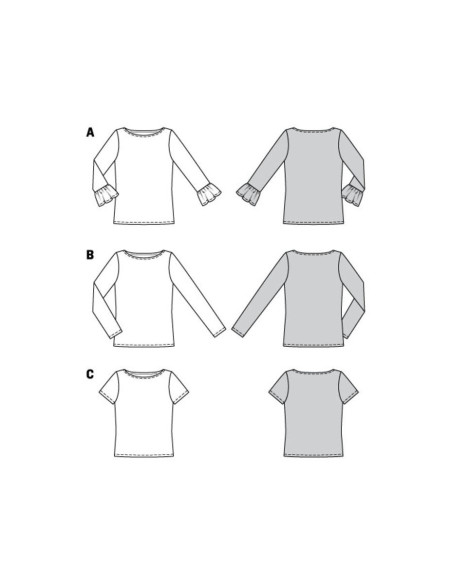 T-shirt pattern - Burda 6328