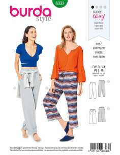 Pants pattern - Burda 6333