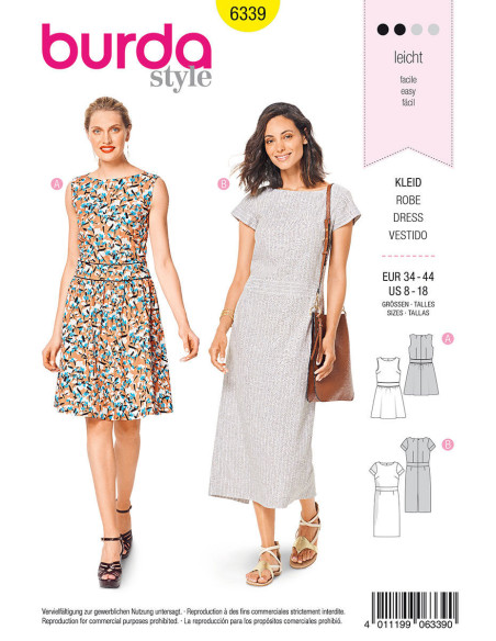 Dress pattern - Burda 6339