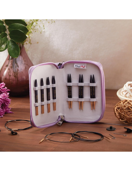 KnitPro J'adore Cubics Interchangeable Circular Knitting Needle Set