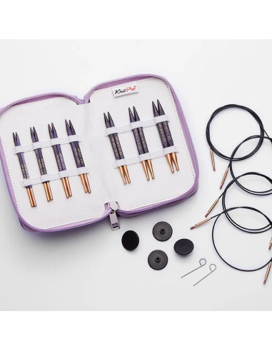 KnitPro J'adore Cubics 10 cm Interchangeable Circular Knitting Needle Set