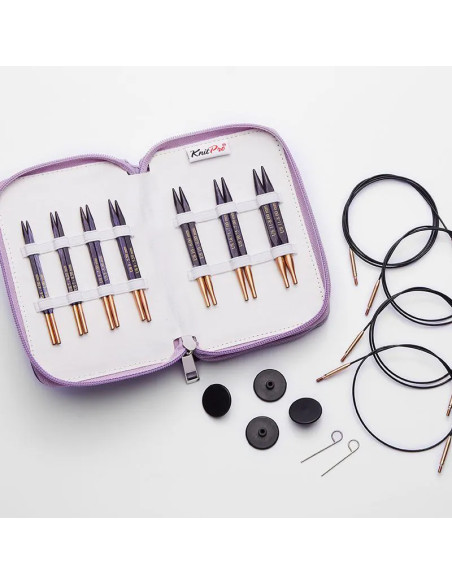 KnitPro J'adore Cubics 10 cm Interchangeable Circular Knitting Needle Set