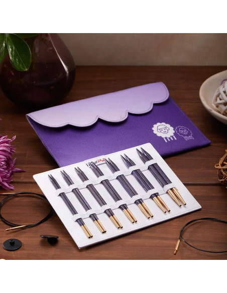 KnitPro J'adore Cubics 13 cm Interchangeable Circular Knitting Needle Set
