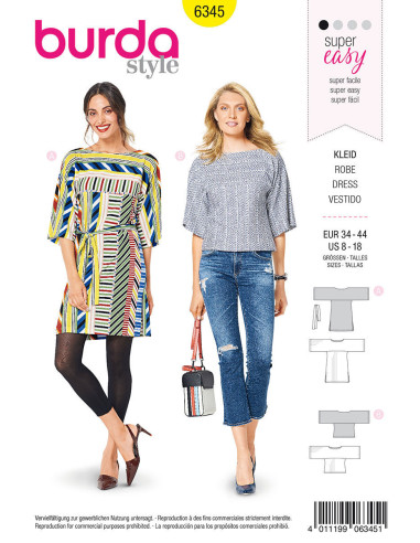 Dress pattern - Burda 6345