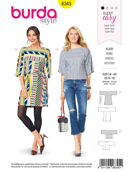 Dress pattern - Burda 6345