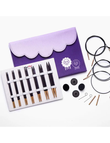 KnitPro J'adore Cubics 13 cm Interchangeable Circular Knitting Needle Set