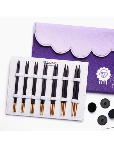 KnitPro J'adore Cubics 13 cm Interchangeable Circular Knitting Needle Set
