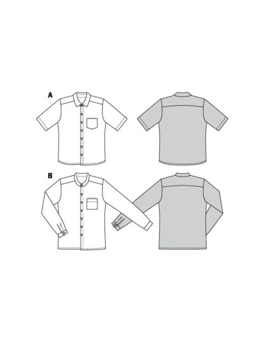 Shirt pattern - Burda 6349