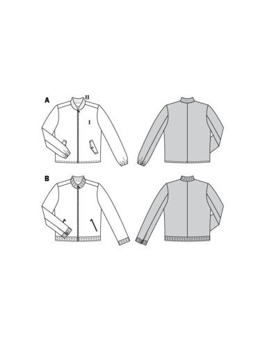 Jacket pattern - Burda 6351
