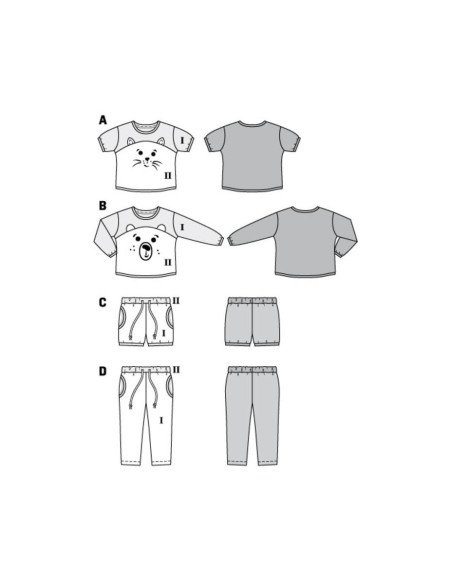 Pajama pattern - Burda 9326